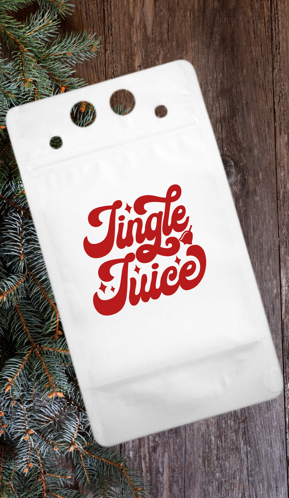 Adult Drink Pouch Christmas Tipsy & Bright