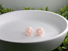 Load image into Gallery viewer, Light Pink Camellia Stud Earrings
