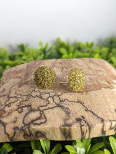 Load image into Gallery viewer, Sparkle Yellow Gold Stud Earrings

