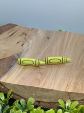 Load image into Gallery viewer, Crayon Skinny Highlighter Yellow Stud Earring
