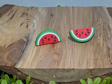 Load image into Gallery viewer, Watermelon Stud Earrings
