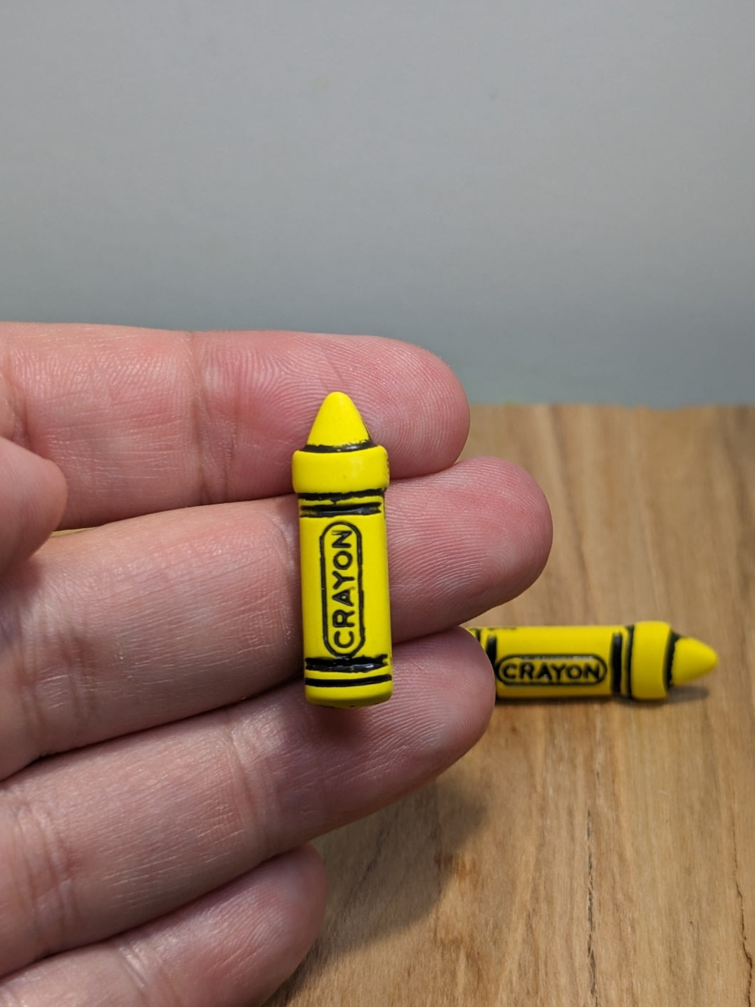 Crayon Yellow Stud Earring