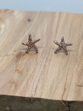 Load image into Gallery viewer, Dainty Sparkle Starfish Stud Earrings
