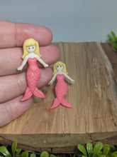 Load image into Gallery viewer, Pink Scale Mermaid stud earrings
