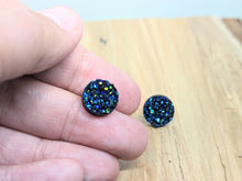 Load image into Gallery viewer, Druzy Small Round stud- Blue

