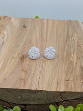 Load image into Gallery viewer, Dainty Sparkle Sand Dollar Stud Earrings
