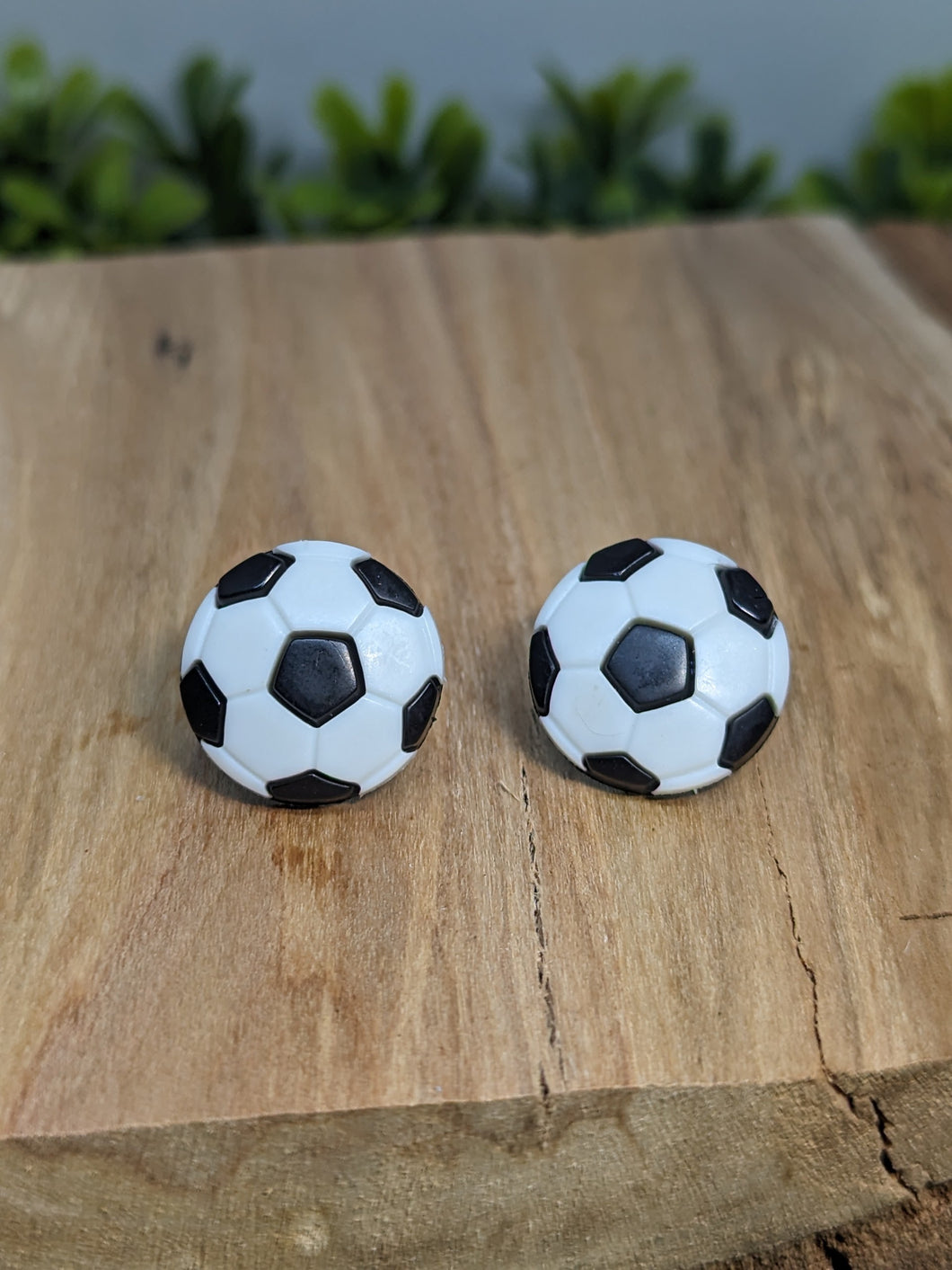 Soccer Stud Earrings