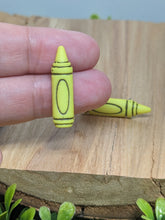 Load image into Gallery viewer, Crayon Skinny Highlighter Yellow Stud Earring
