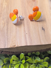 Load image into Gallery viewer, Mickey Mouse Candy Corn Stud
