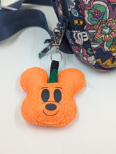 Load image into Gallery viewer, Mr. Mouse Pumpkin Bag Charm
