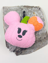 Load image into Gallery viewer, Mrs. Mouse Pink Pumpkin Bag Charm
