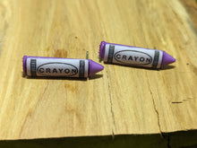 Load image into Gallery viewer, Crayon Skinny Lilac Stud Earring
