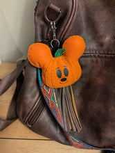 Load image into Gallery viewer, Mr. Mouse Pumpkin Bag Charm Large
