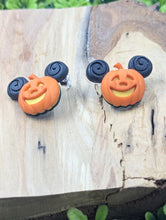 Load image into Gallery viewer, Pumpkin Mickey Stud
