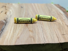Load image into Gallery viewer, Crayon Skinny Yellow Stud Earring
