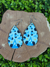 Load image into Gallery viewer, Sorcerer Wood Teardrop earrings
