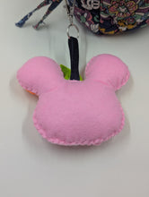 Load image into Gallery viewer, Mrs. Mouse Pink Pumpkin Bag Charm

