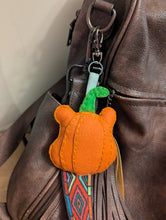 Load image into Gallery viewer, Hunny Bear Pumpkin Bag Charm
