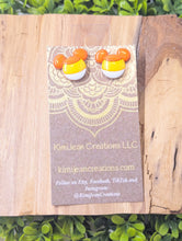 Load image into Gallery viewer, Mickey Mouse Candy Corn Stud
