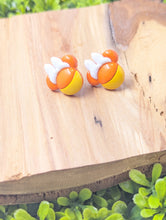 Load image into Gallery viewer, Minnie Mouse Candy Corn Stud
