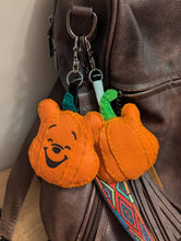 Load image into Gallery viewer, Hunny Bear Pumpkin Bag Charm
