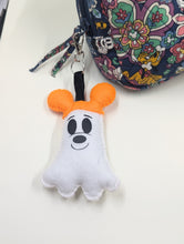 Load image into Gallery viewer, Mr. Mouse Ghostie Bag Charm with hat
