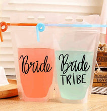 Load image into Gallery viewer, Adult Drink Pouch Bride Tribe Bridal Party

