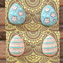 Load image into Gallery viewer, Easter Egg Stud Earrings- Blue
