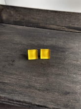 Load image into Gallery viewer, Mosaic Glass Tile Stud Earrings- Yellow
