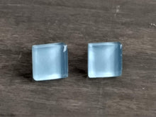 Load image into Gallery viewer, Mosaic Glass Tile Stud Earrings- Sky Blue

