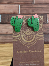 Load image into Gallery viewer, Cactus Stud Earrings
