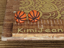 Load image into Gallery viewer, Basketball Stud Earrings- Sport Earrings
