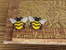 Load image into Gallery viewer, Bumble Bee Stud Earrings

