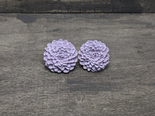 Load image into Gallery viewer, Purple Hydrangea Flower Stud Earrings
