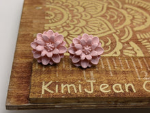 Load image into Gallery viewer, Cornflower LT Pink  Stud Flower Earrings
