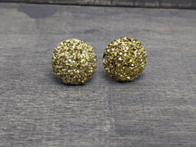 Load image into Gallery viewer, Sparkle Gold Stud Earrings
