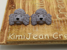 Load image into Gallery viewer, Poodle Dog Stud Earrings

