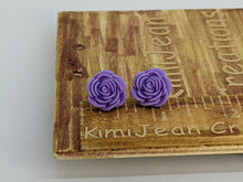 Load image into Gallery viewer, Rose Lavender Stud Earrings

