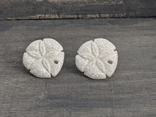 Load image into Gallery viewer, Sparkle Sand Dollar Stud Earrings
