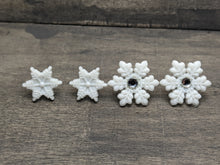 Load image into Gallery viewer, Snowflake Dainty Stud Earrings
