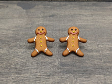 Load image into Gallery viewer, Gingerbread Man Stud Earrings

