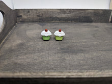 Load image into Gallery viewer, Christmas Cupcake Stud Earrings
