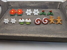 Load image into Gallery viewer, Gingerbread Man Stud Earrings
