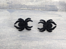 Load image into Gallery viewer, Furry Spider Stud Earrings
