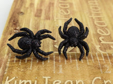 Load image into Gallery viewer, Sparkle Spider Stud Earrings
