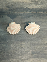 Load image into Gallery viewer, Seashell Clam Stud Earrings
