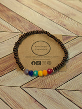 Load image into Gallery viewer, Rainbow Diffuser Bracelet - Dark Wood
