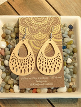 Load image into Gallery viewer, Bare Filigree Wood Laser Cut Earrings
