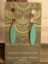 Load image into Gallery viewer, Patina &amp; Gold Oval Earring

