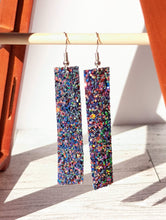 Load image into Gallery viewer, Glitter Faux Leather Earrings
